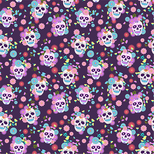 Printed Self-Adhesive Mix Pack - Day of the Dead theme