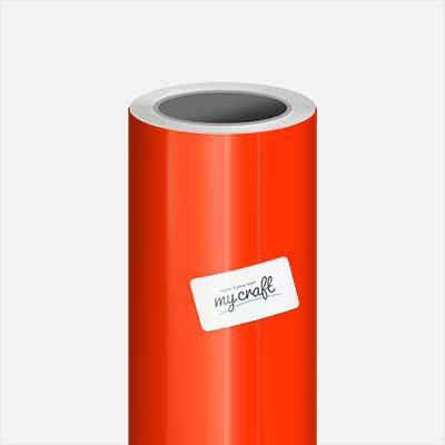 Oracal 6510 Fluorescent -  Red Orange Fluorescent Gloss Craft Vinyl